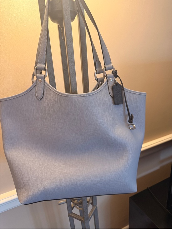 Coach Handbags - Coach Women’s Gray Leather Tote Bag